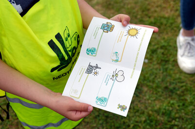 Die Energie der Sonne erkunden, Abfall vermeiden und sortieren, Luft und Wind erforschen - erledigt! In diesem "Forscherpass für Klimaschützer" für Kita-Vorschulkinder fehlt nur noch der Stempel für "Bioenergiepark entdecken".