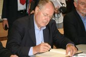 Eintrag in das Buch der Gemeinde
