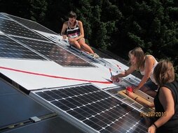 PV Anlagen Aufbau 
