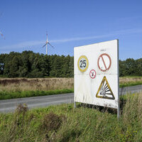 Ehemalige Zufahrt zur Sicherheitszone
