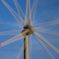 Windkraftanlage Mehrfachbelichtung